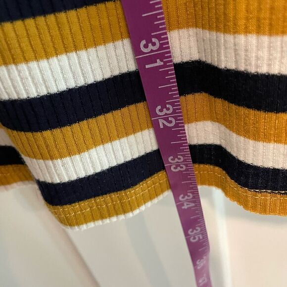 Ribbed sleeveless striped dress by Entro sz S - Picture 5 of 5